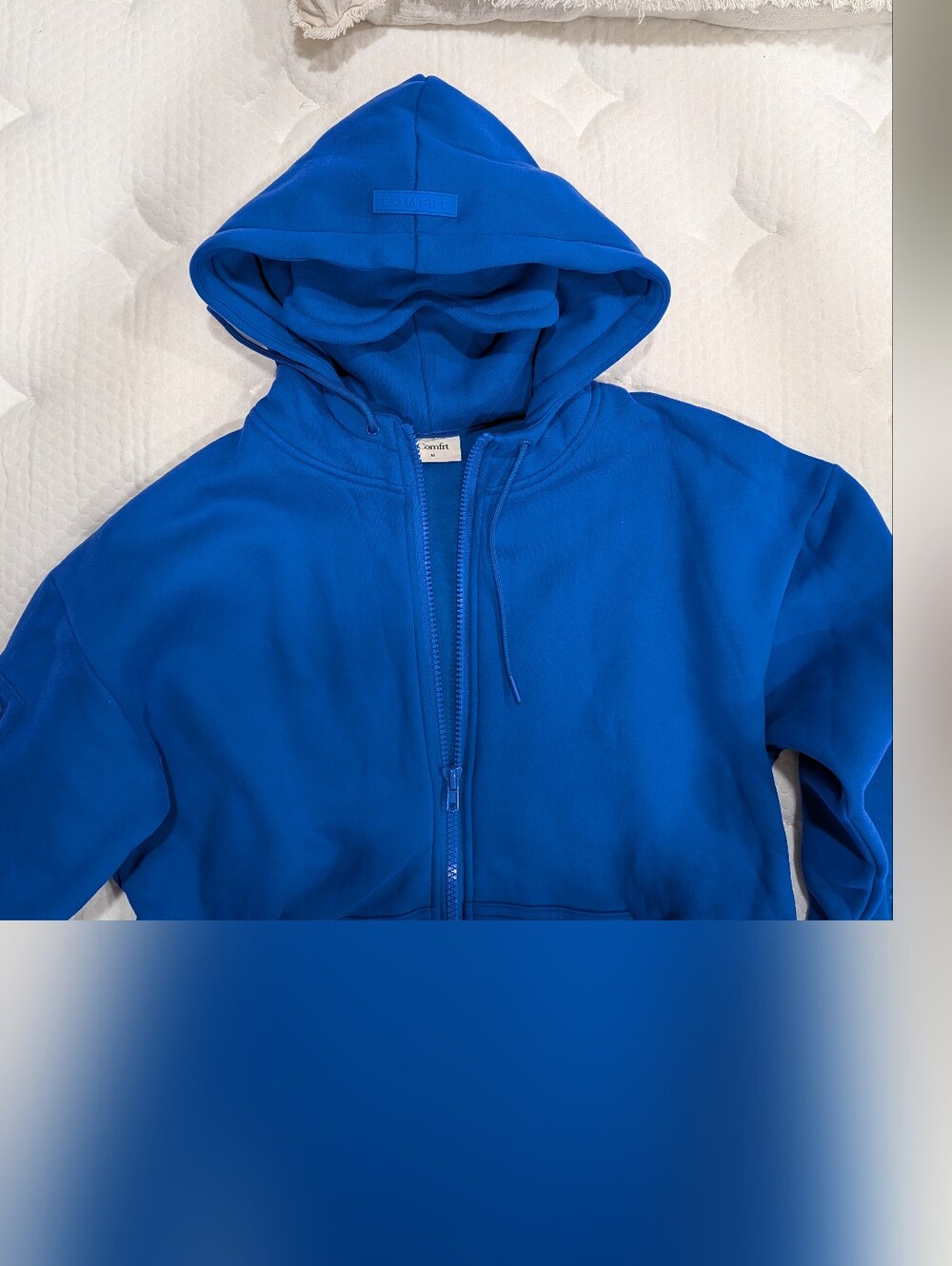 Comfrt Airplane Dnd Zip Hoodie Colbalt New Medium